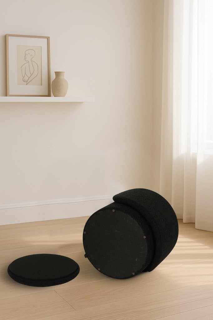 Shano Bloom Blends Teddy Boucle Tub Chair | Hidden Storage | Curved Back | 150kg | 20 Colours