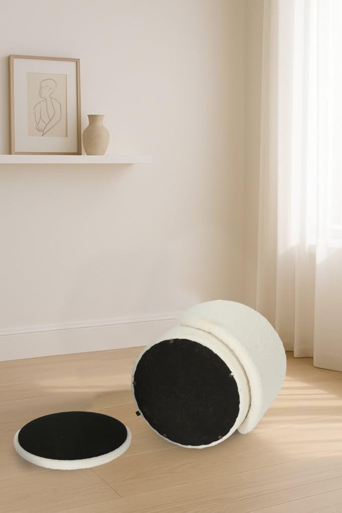 Shano Bloom Blends Teddy Boucle Tub Chair | Hidden Storage | Curved Back | 150kg | 20 Colours