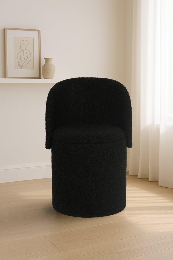 Shano Bloom Blends Teddy Boucle Tub Chair | Hidden Storage | Curved Back | 150kg | 20 Colours