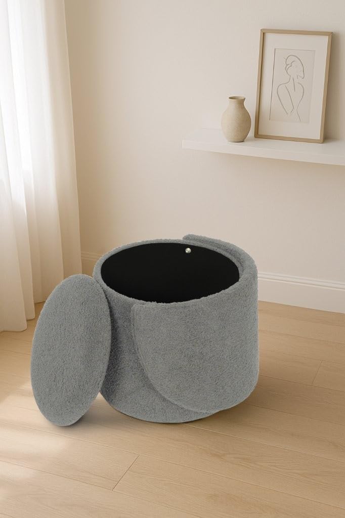Shano Bloom Blends Teddy Boucle Tub Chair | Hidden Storage | Curved Back | 150kg | 20 Colours