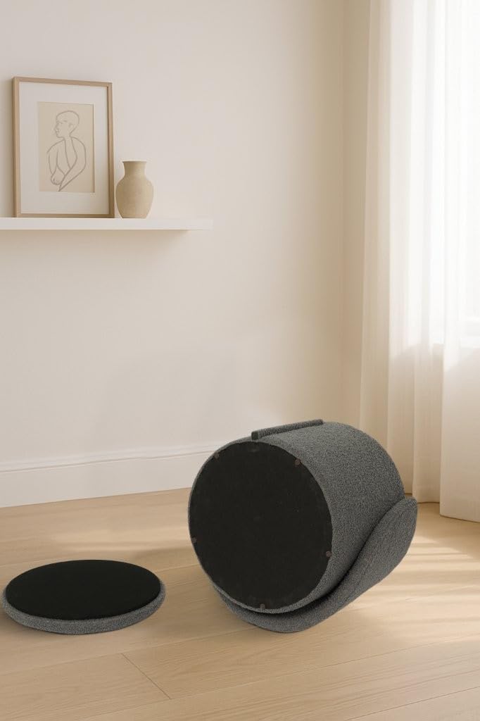 Shano Bloom Blends Teddy Boucle Tub Chair | Hidden Storage | Curved Back | 150kg | 20 Colours