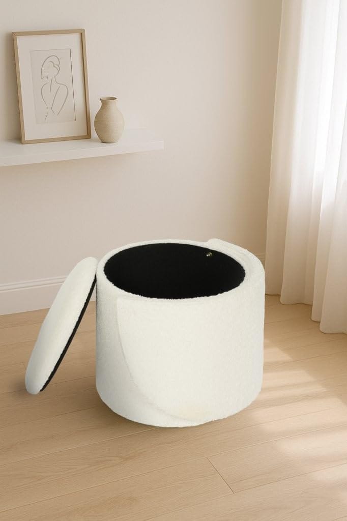 Shano Bloom Blends Teddy Boucle Tub Chair | Hidden Storage | Curved Back | 150kg | 20 Colours