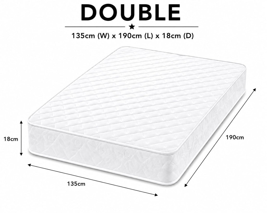 Shano Starlight Beds CoolTouch Hybrid Sprung Mattress | UK Made | Plush | NBF Certified | 18cm