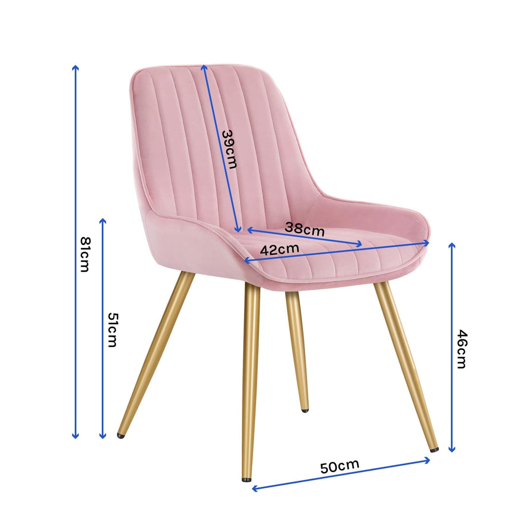 Shano Lestarain Dining Chairs Set of 4 | Velvet & Faux Leather | Ergonomic | 150kg Capacity