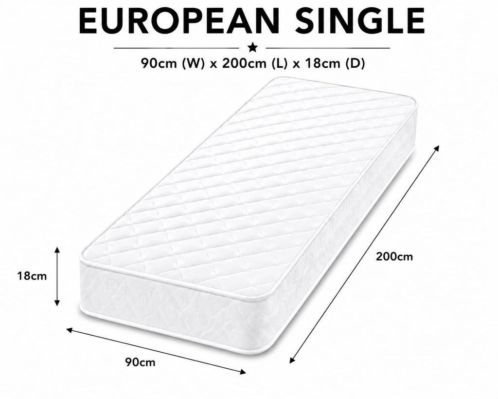 Shano Starlight Beds CoolTouch Hybrid Sprung Mattress | UK Made | Plush | NBF Certified | 18cm