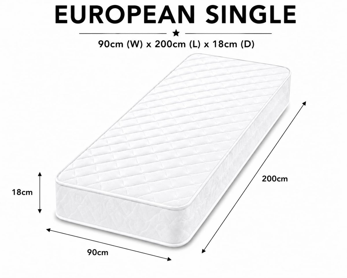 Shano Starlight Beds CoolTouch Hybrid Sprung Mattress | UK Made | Plush | NBF Certified | 18cm