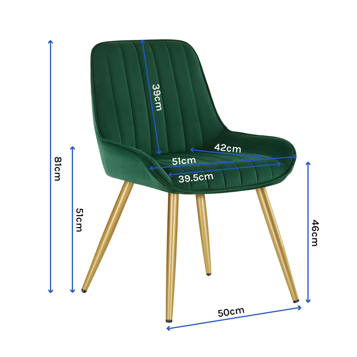 Shano Lestarain Dining Chairs Set of 4 | Velvet & Faux Leather | Ergonomic | 150kg Capacity