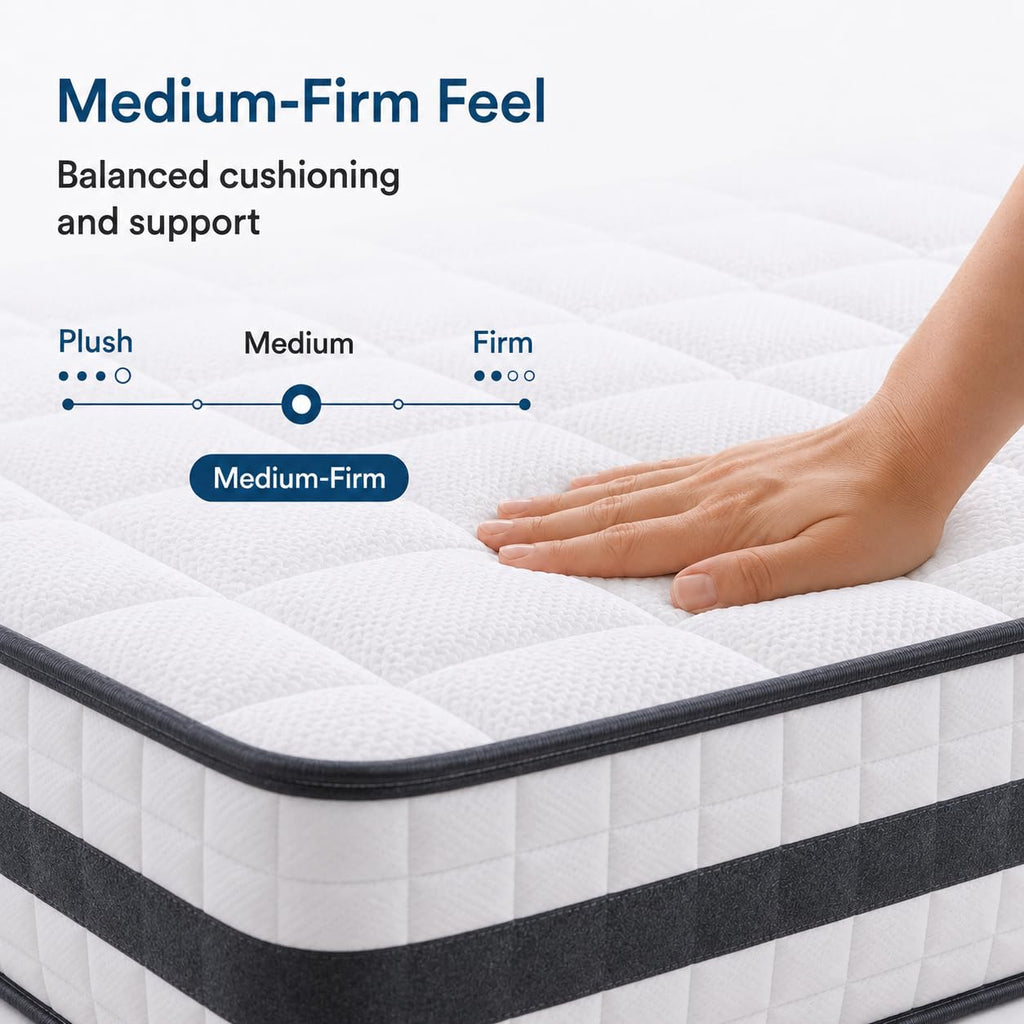 Shano Twirest Hybrid All Size Mattress |  Medium Firm