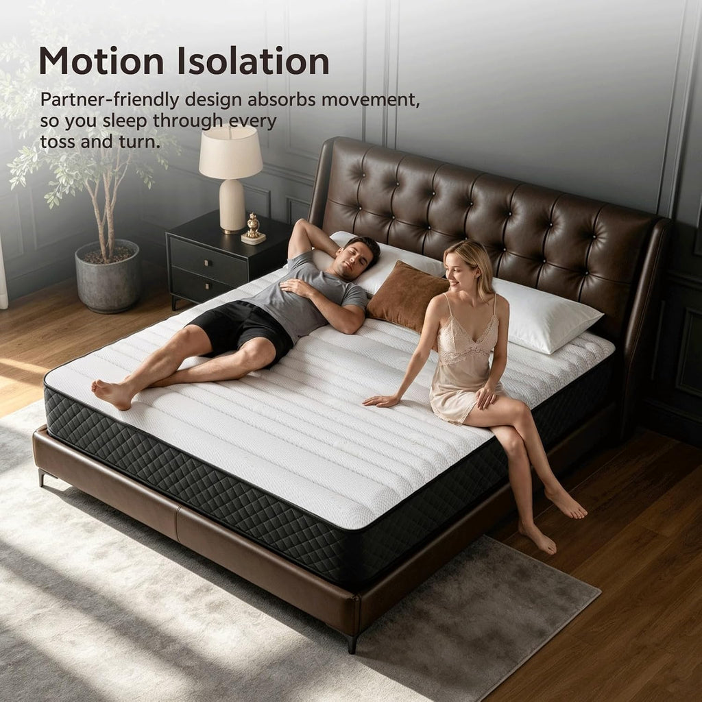 7-Zone Hybrid Pocket Spring & Memory Foam Mattress | Medium Firm | Motion Isolation | Single to King