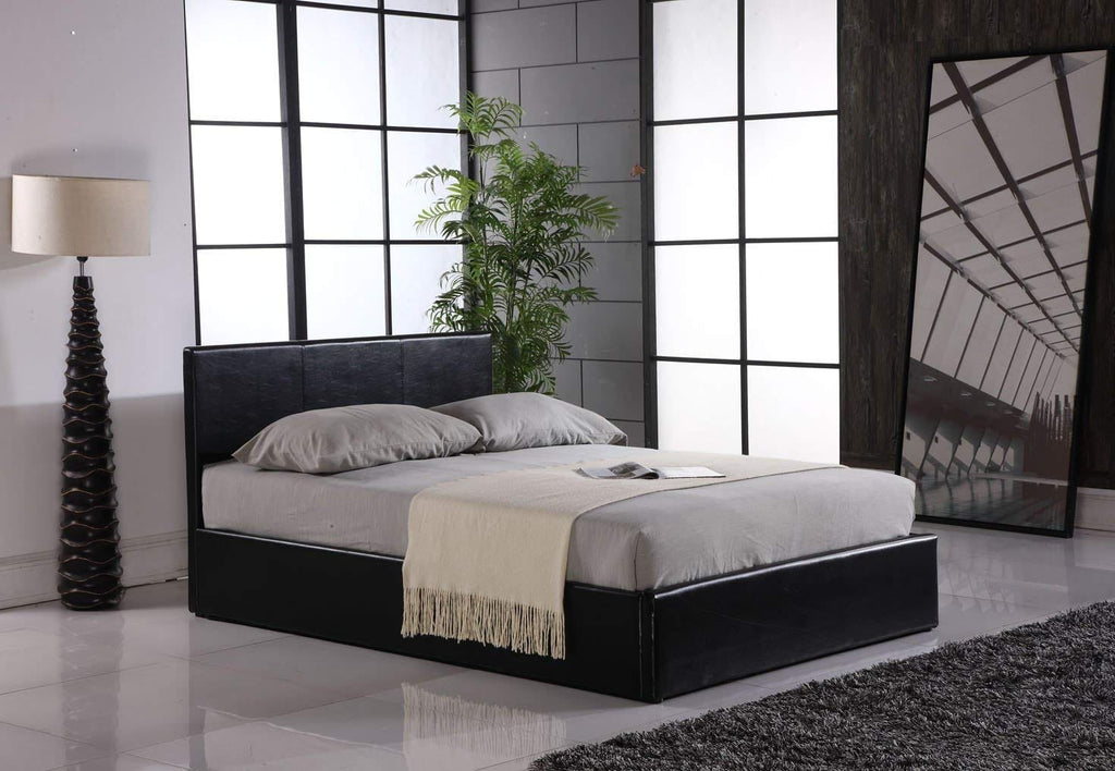 Modern Ottoman Storage Bed | Faux Leather | Gas Lift | Single, Double, King & Super King