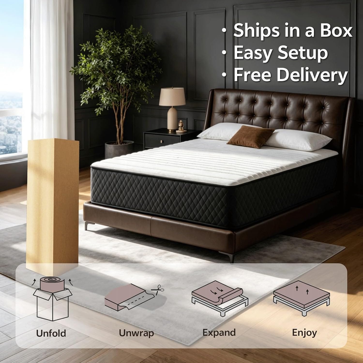 7-Zone Hybrid Pocket Spring & Memory Foam Mattress | Medium Firm | Motion Isolation | Single to King