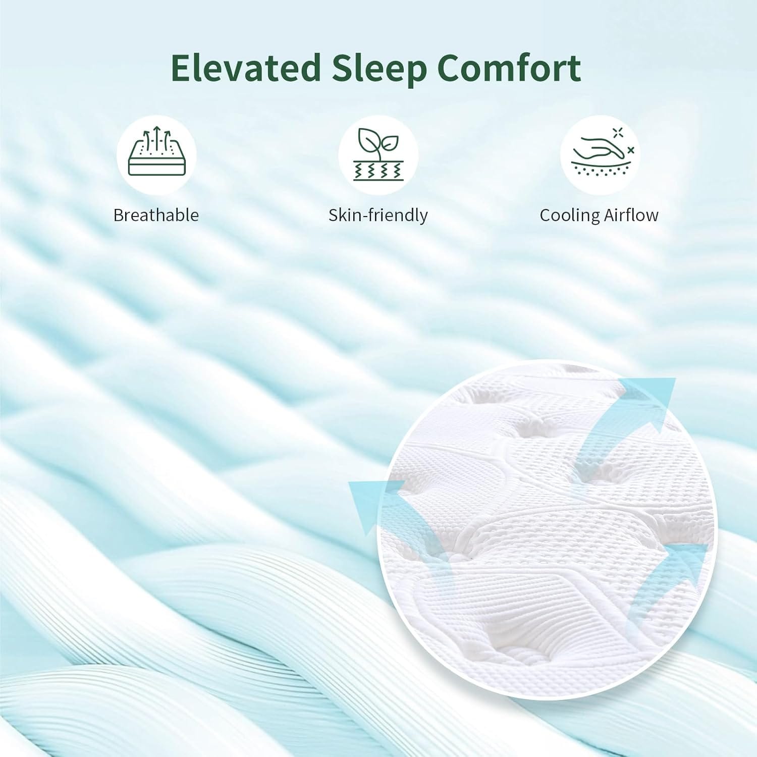 Hybrid Pocket Spring Memory Foam Mattress | 7-Zone Orthopaedic | Pillow Top | Medium Firm | Single, Double & King