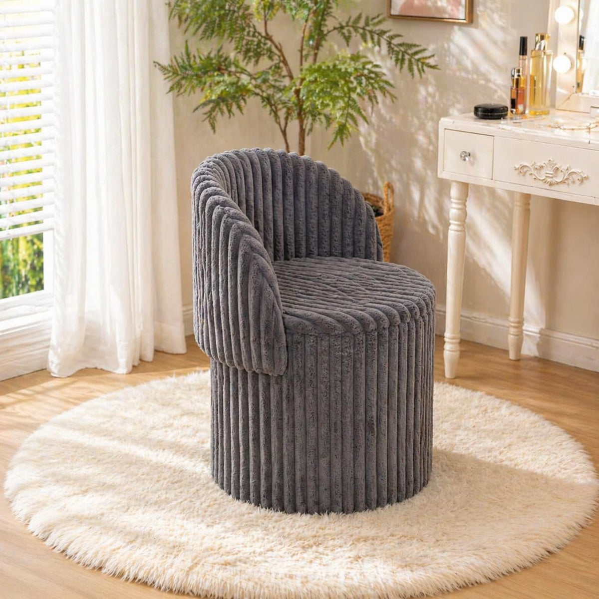 Shano Bloom Blends Teddy Boucle Tub Chair | Hidden Storage | Curved Back | 150kg | 20 Colours