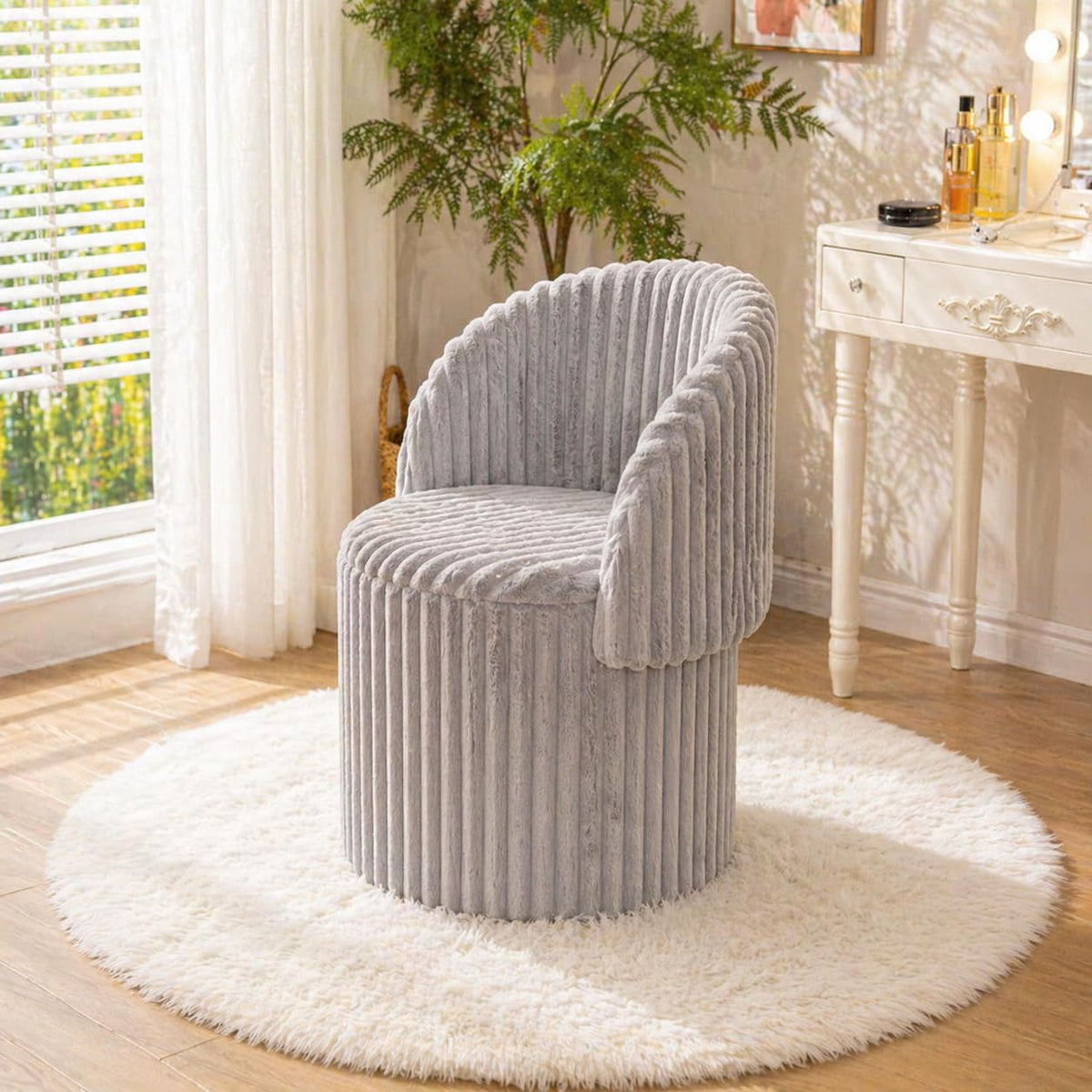 Shano Bloom Blends Teddy Boucle Tub Chair | Hidden Storage | Curved Back | 150kg | 20 Colours