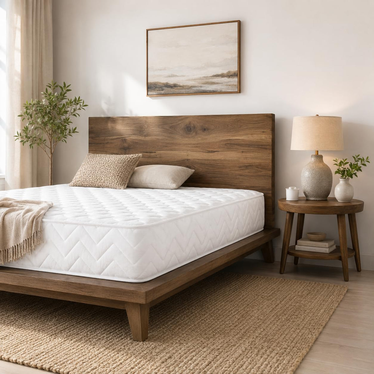 Shano Starlight Beds CoolTouch Hybrid Sprung Mattress | UK Made | Plush | NBF Certified | 18cm