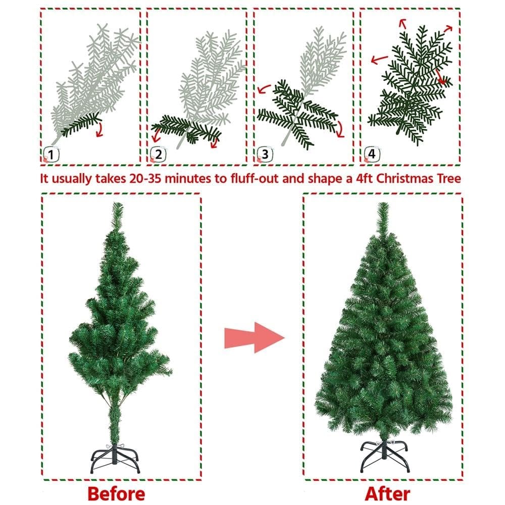 Shano Artificial Christmas Tree Bushy , Foldable Stand