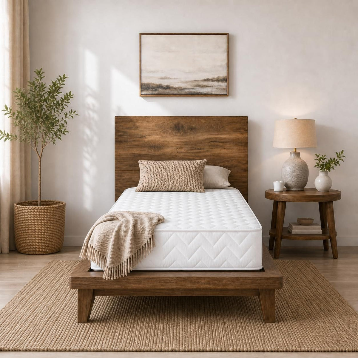 Shano Starlight Beds CoolTouch Hybrid Sprung Mattress | UK Made | Plush | NBF Certified | 18cm