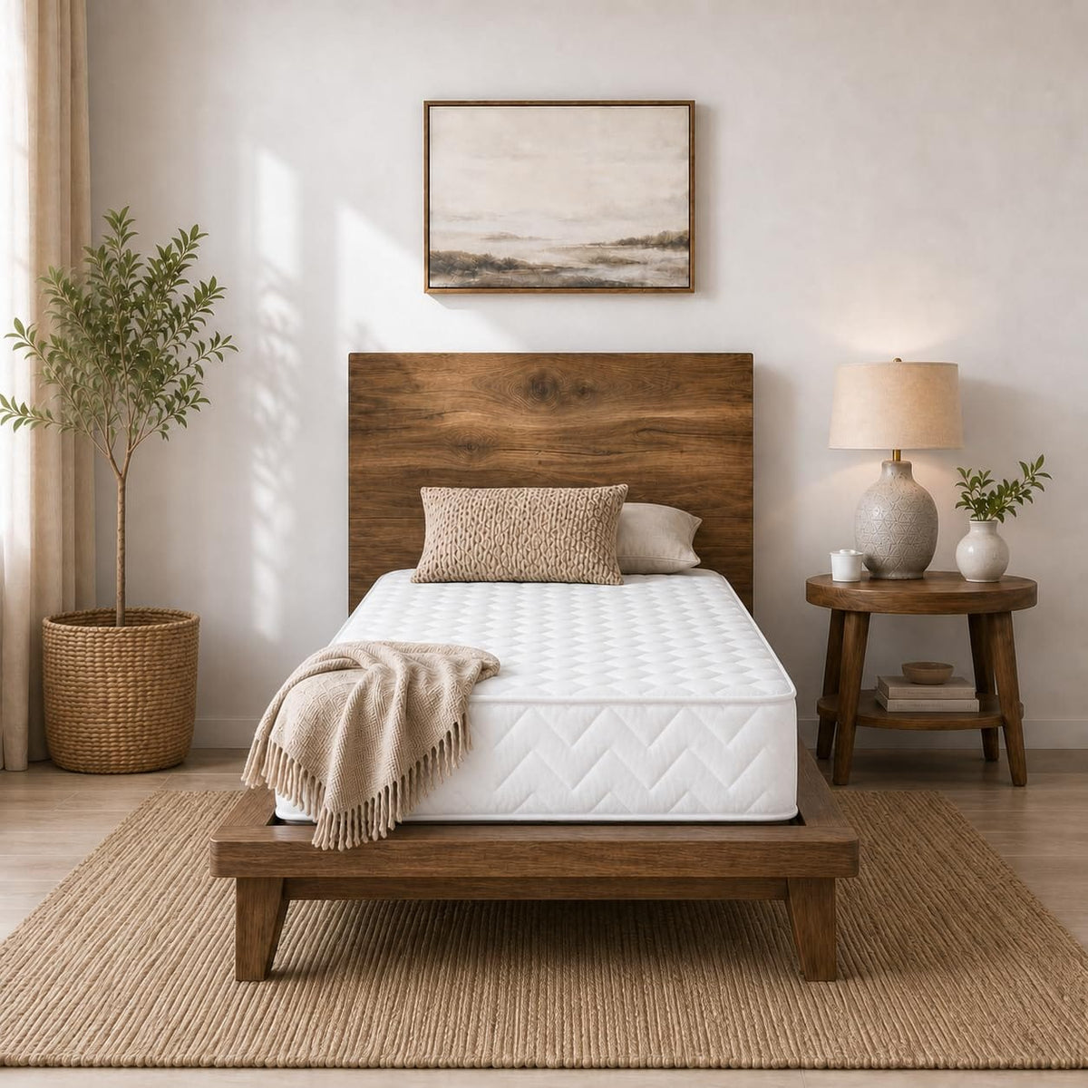 Shano Starlight Beds CoolTouch Hybrid Sprung Mattress | UK Made | Plush | NBF Certified | 18cm