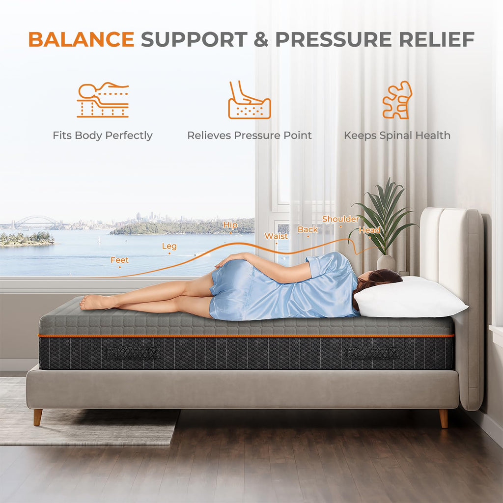 Shano Uliyati Gel Memory Foam Mattress | 4-Layer Foam | Medium | CertiPUR-US & OEKO-TEX Certified