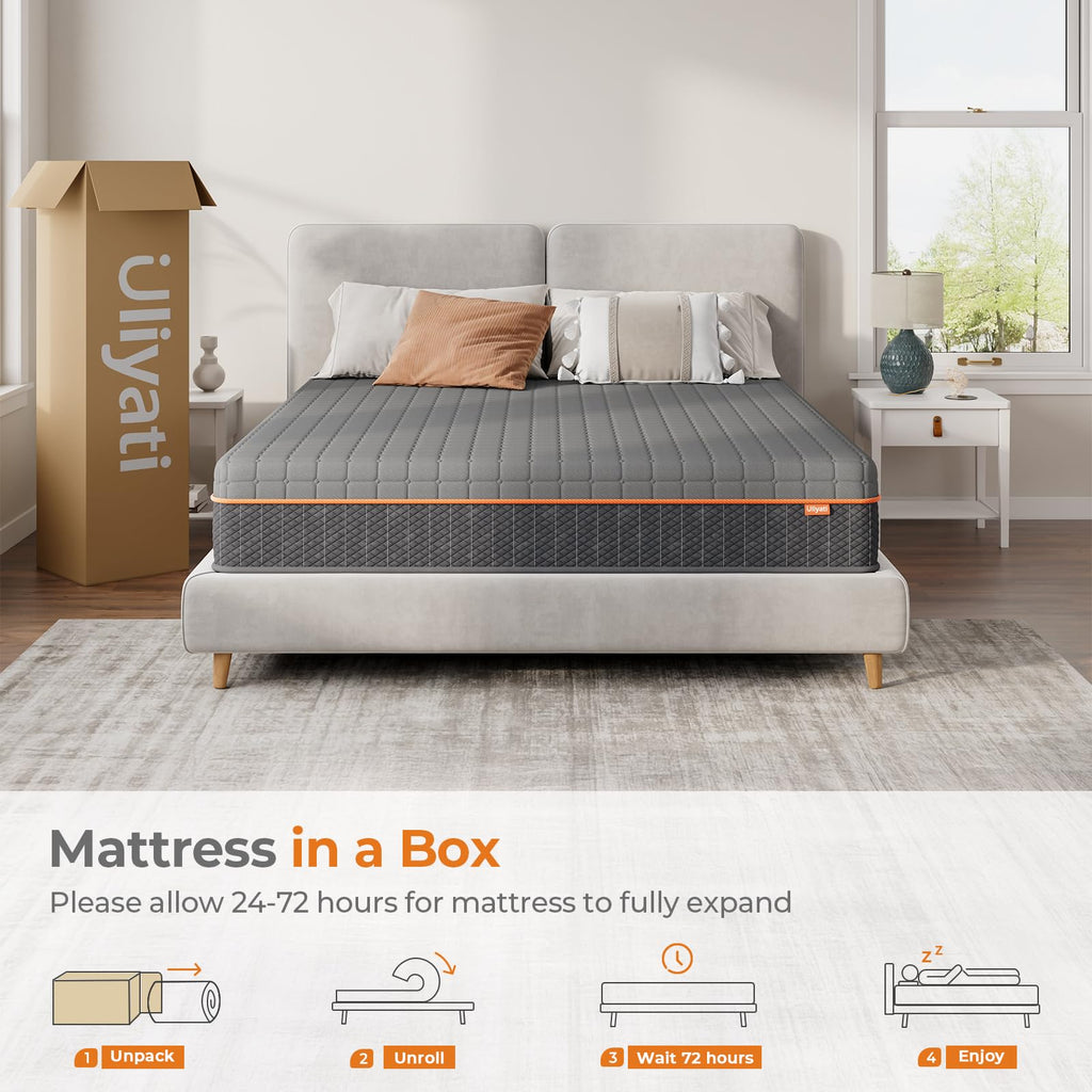 Shano Uliyati Gel Memory Foam Mattress | 4-Layer Foam | Medium | CertiPUR-US & OEKO-TEX Certified