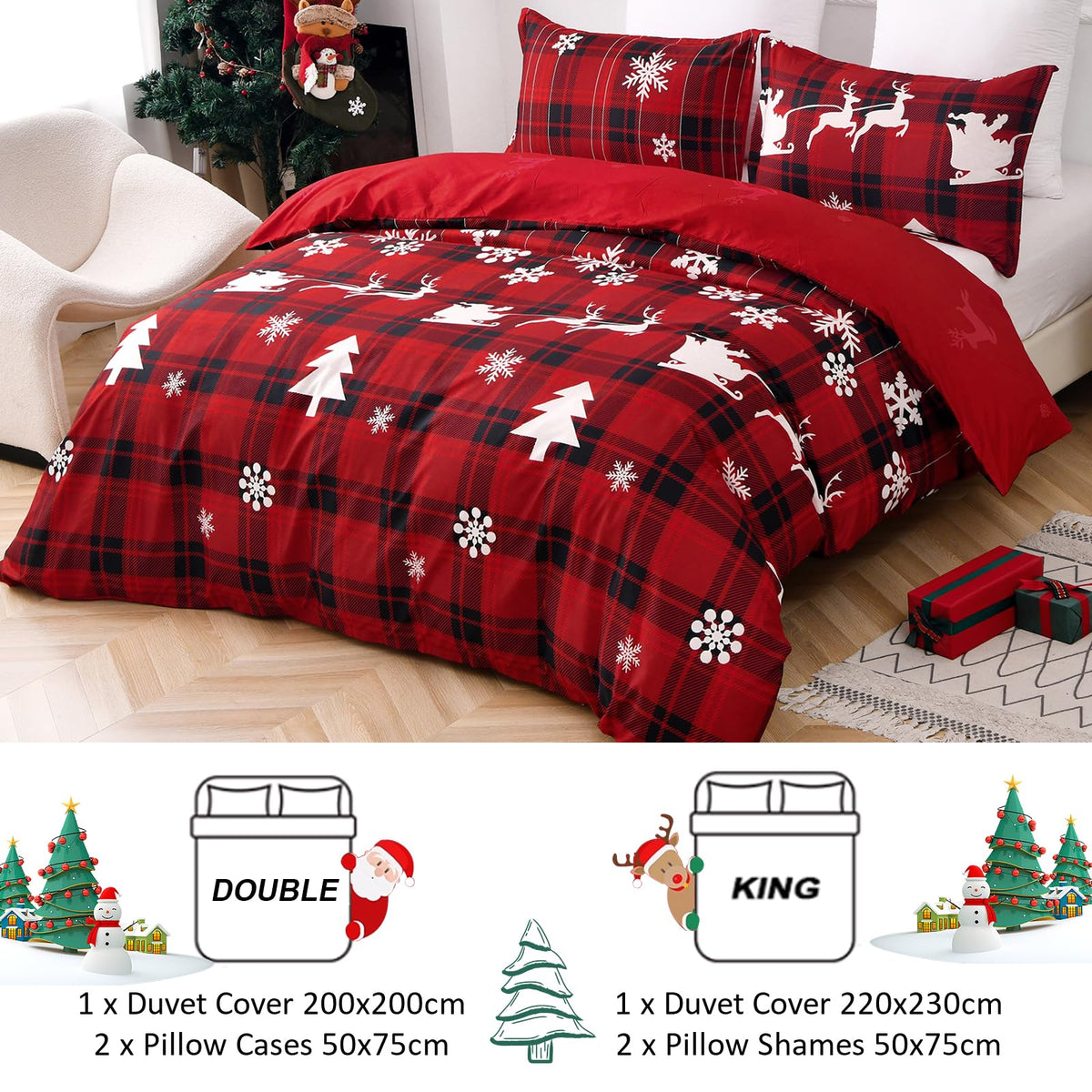 Halloween Duvet Cover Set 3 Pieces with Skull Pumpkin