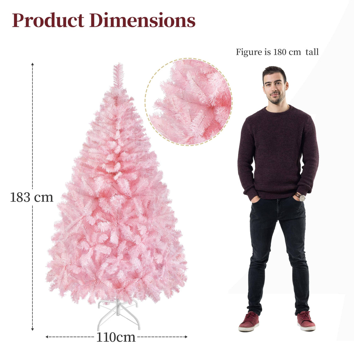 Shano Artificial Christmas Tree Bushy , Foldable Stand