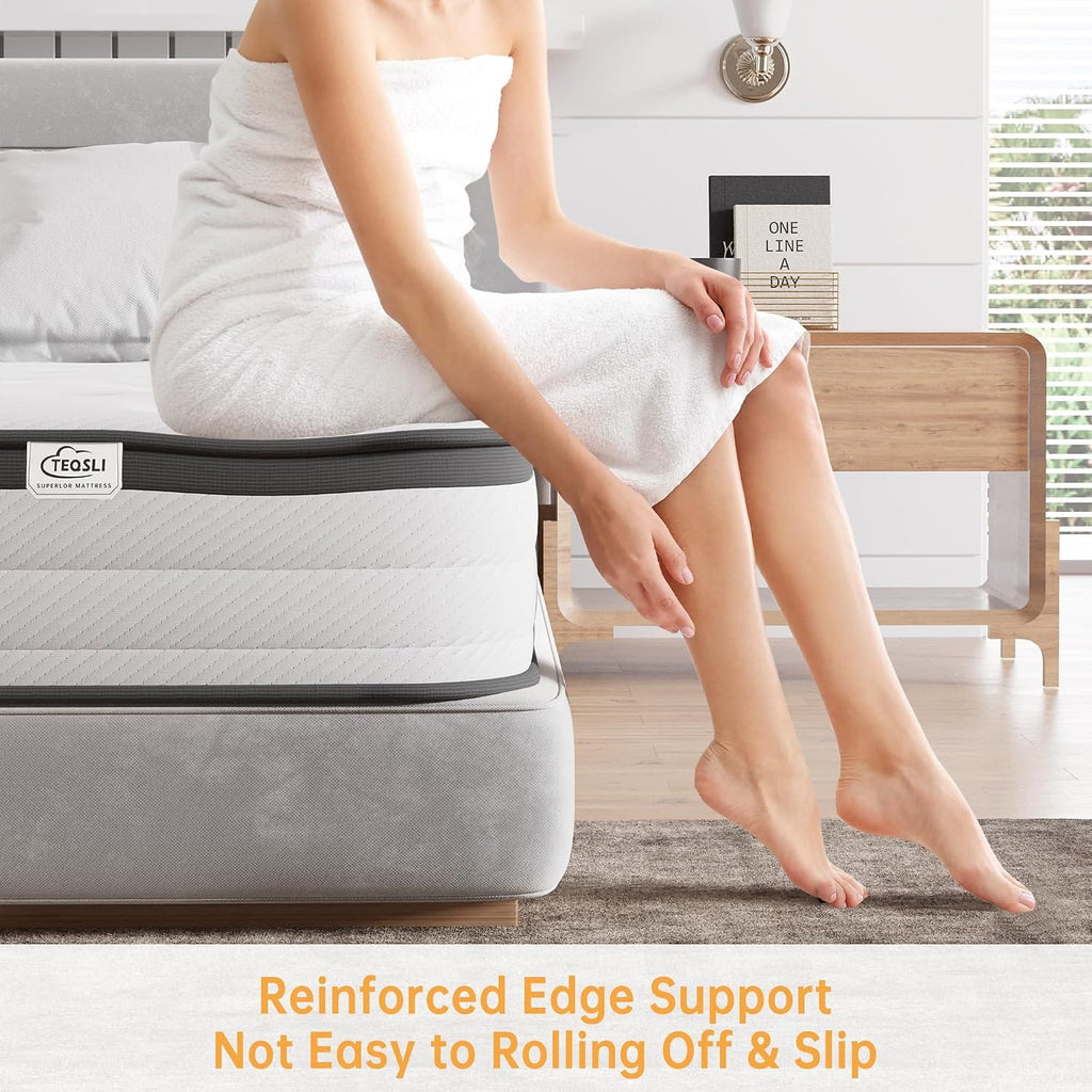 Luxury Hybrid Mattress  | 7-Zone Pocket Spring & Memory Foam | Medium Firm