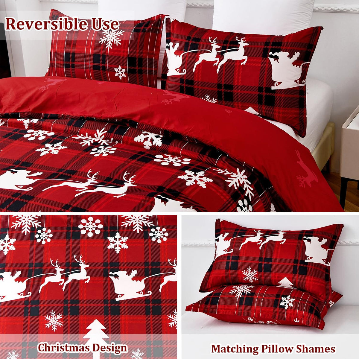 Halloween Duvet Cover Set 3 Pieces with Skull Pumpkin