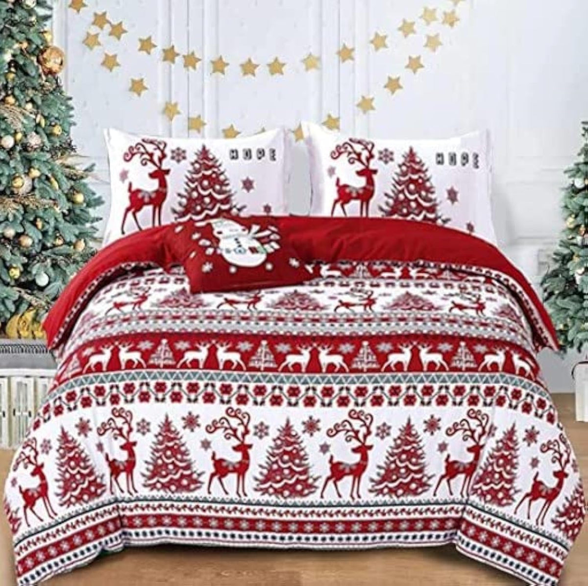Halloween Duvet Cover Set 3 Pieces with Skull Pumpkin