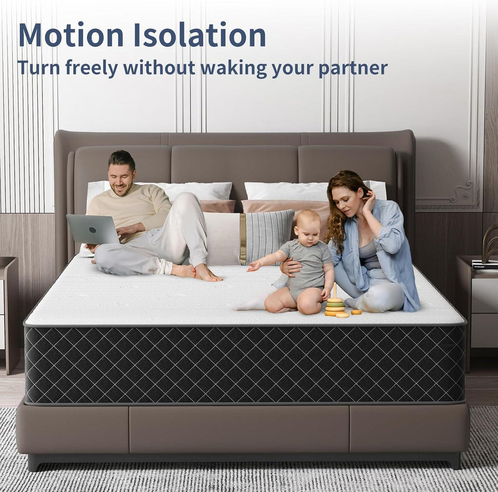 7-Zone Hybrid Pocket Spring & Memory Foam Mattress | Medium Firm | Motion Isolation | Single to King