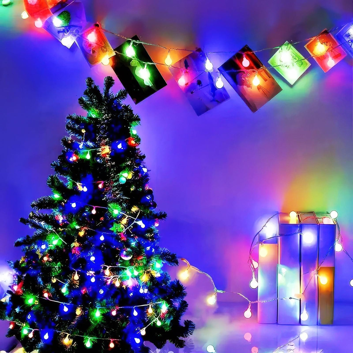 Fairy Lights, 20ft 40 LED Battery Powered String Lights, 2 Lighting Modes, Decoractive for Indoor Outdoor, Bedroom, Wedding, Party,Birthday, Valentine, Christmas Tree Decoration (Snowflack)