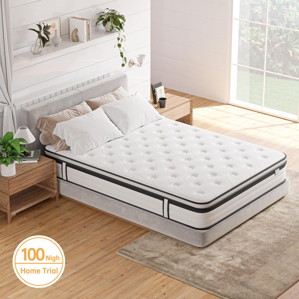 Luxury Hybrid Mattress  | 7-Zone Pocket Spring & Memory Foam | Medium Firm