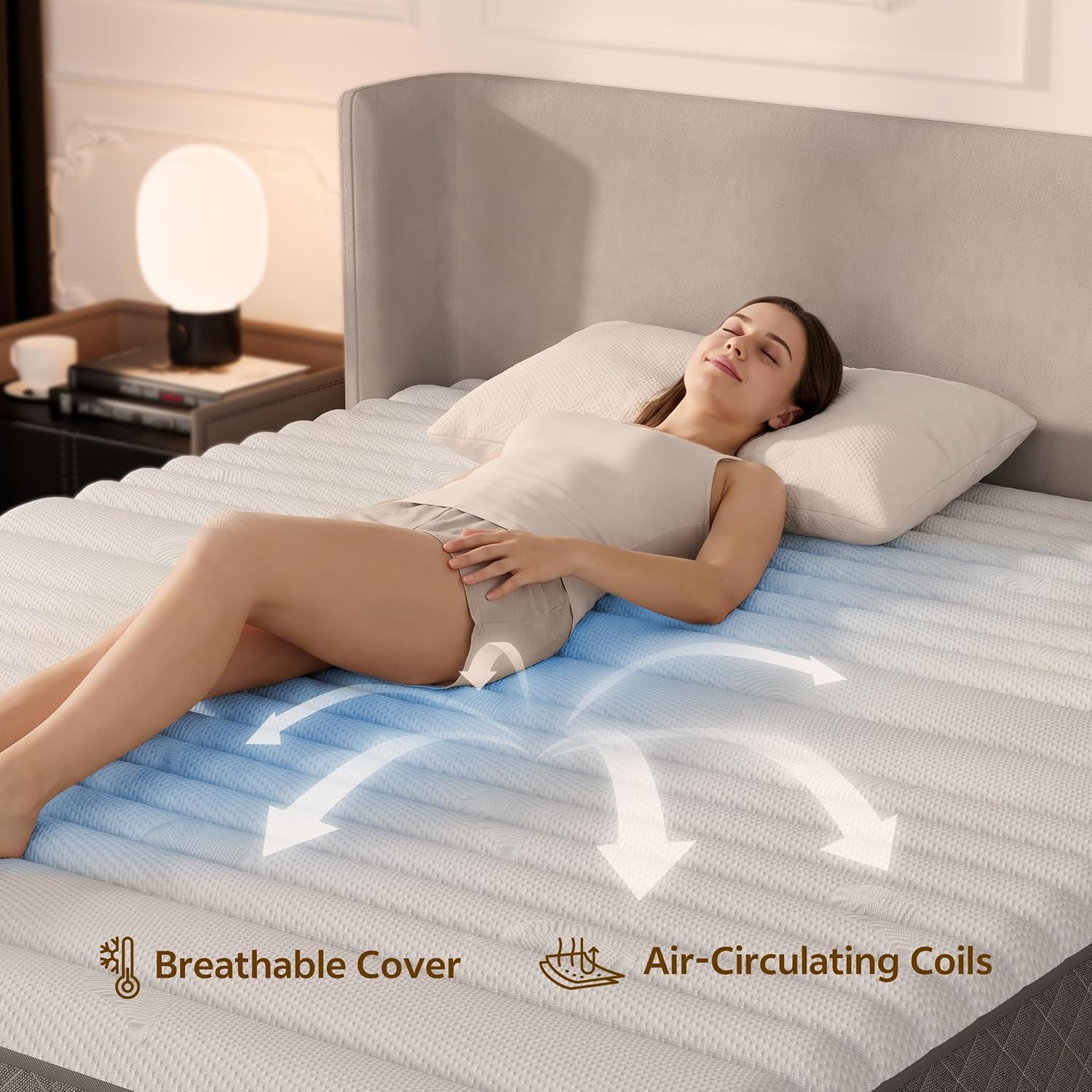 7-Zone Hybrid Pocket Spring & Memory Foam Mattress | Medium Firm | Motion Isolation | Single to King