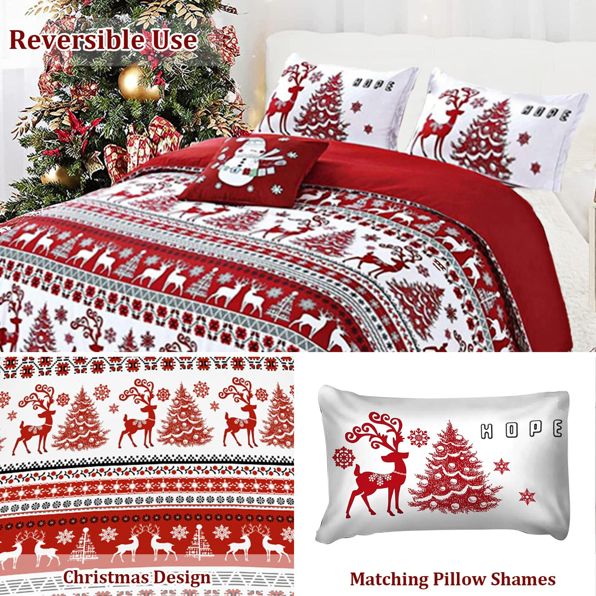 Halloween Duvet Cover Set 3 Pieces with Skull Pumpkin