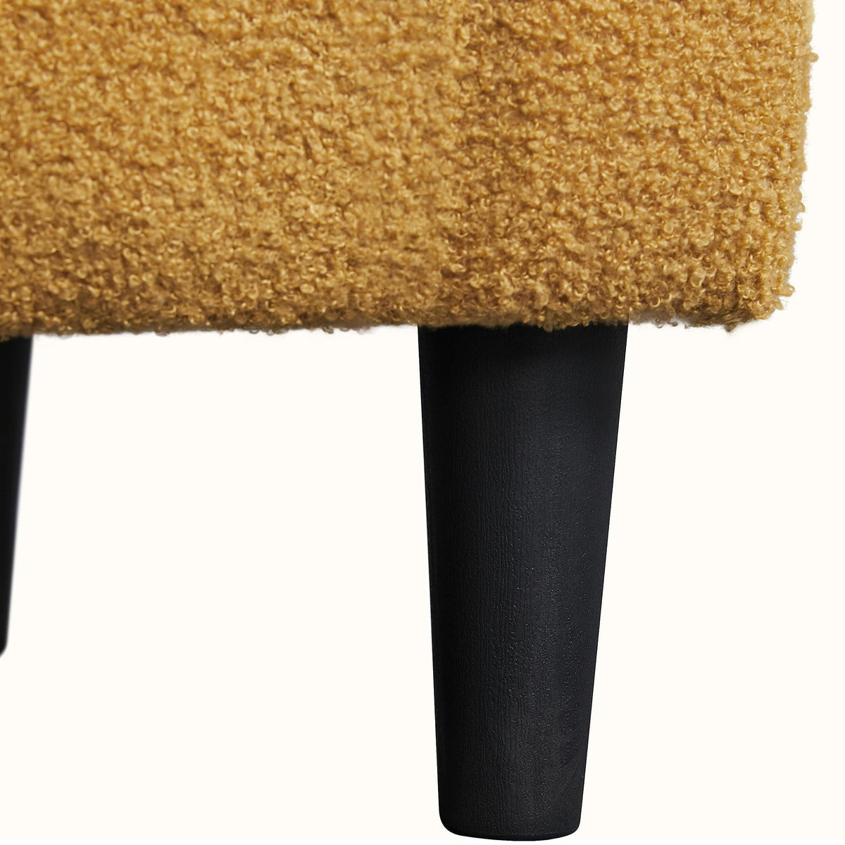 Shano Boucle Accent Tub Chair | Scandinavian Style | 28D Foam | Tapered Wooden Legs | 4 Colours