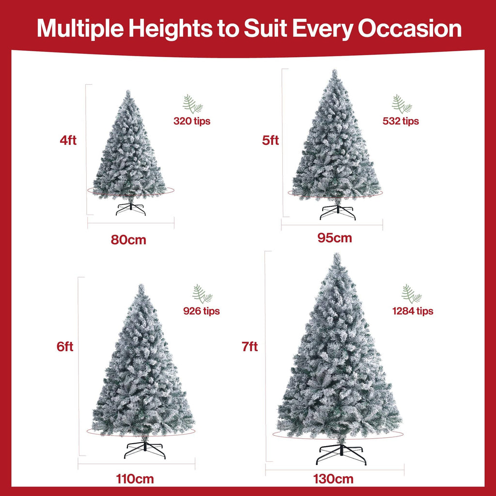 Shano Premium Christmas Tree 1432 Branch Tips Green Xmas Trees Bushy Artificial Christmas Tree Pine Tree with Metal Stand Easy to Assemble Realistic Spruce Branches Christmas Tree for Indoor and Outdoor