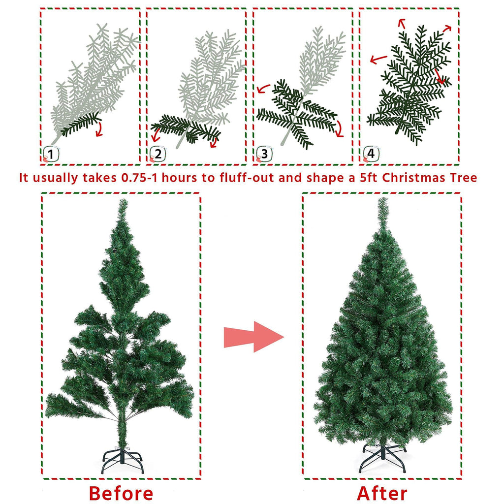 Shano Artificial Christmas Tree Bushy , Foldable Stand