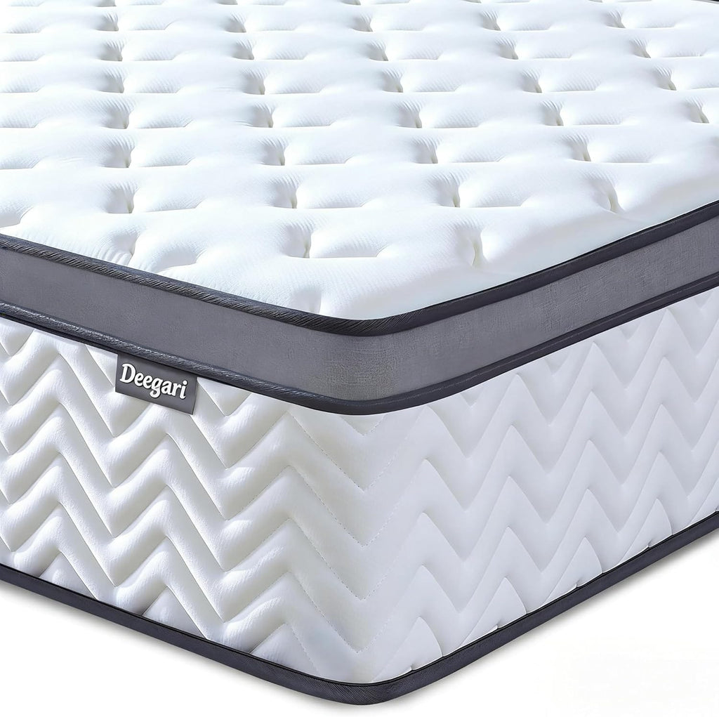 Hybrid Cooling Gel Memory Foam & Pocket Spring Mattress | Medium Firm | Pressure Relief | Single, Small Double, Double & King