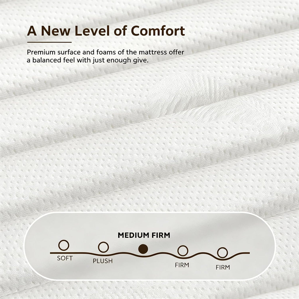 7-Zone Hybrid Pocket Spring & Memory Foam Mattress | Medium Firm | Motion Isolation | Single to King