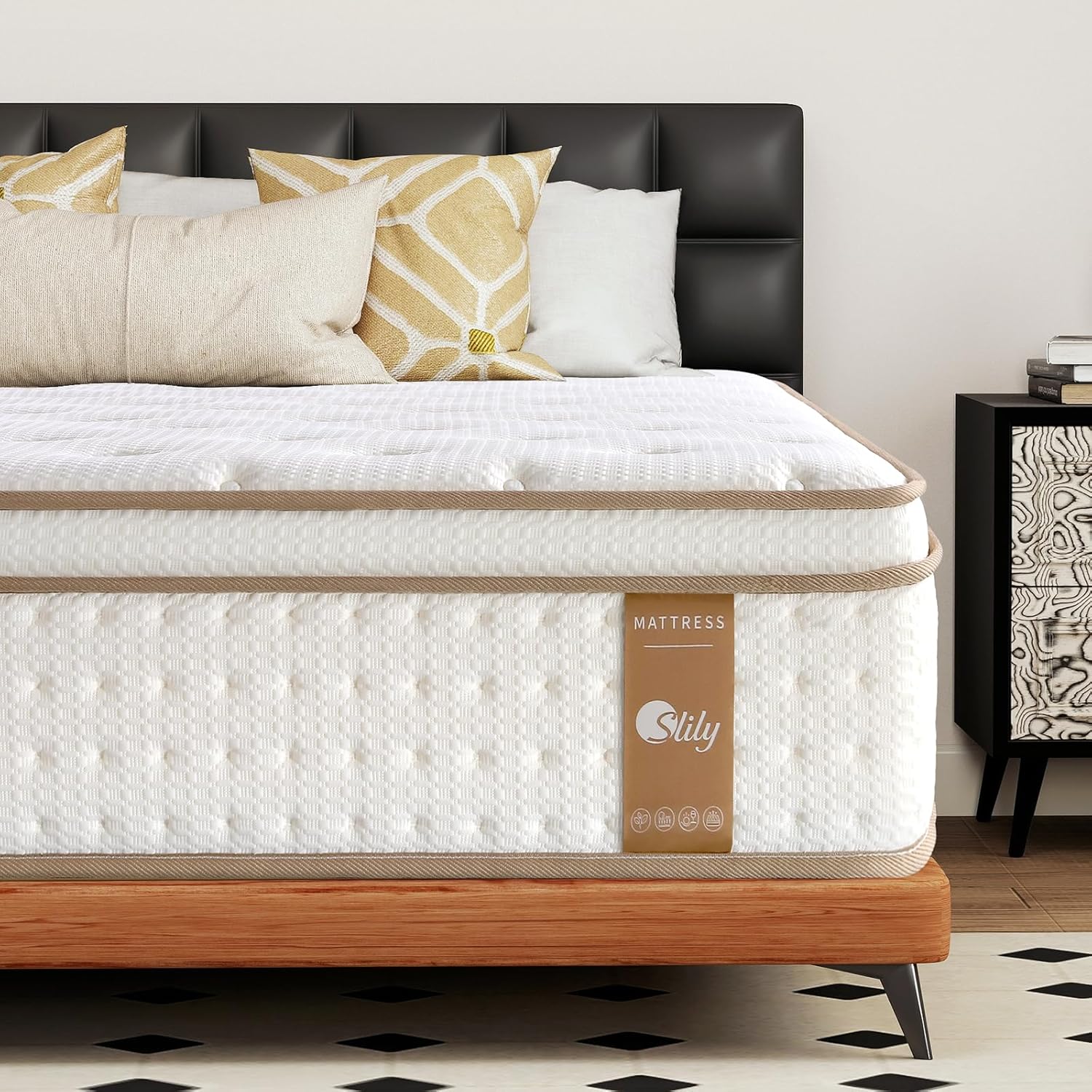 Hybrid Pocket Spring Mattress with Cooling Foam | 7-Zone Orthopaedic | Medium Firm | Single to Super King