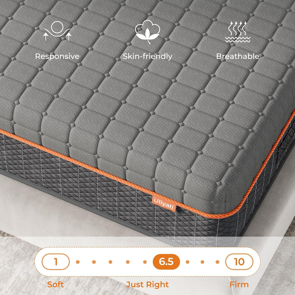 Shano Uliyati Gel Memory Foam Mattress | 4-Layer Foam | Medium | CertiPUR-US & OEKO-TEX Certified