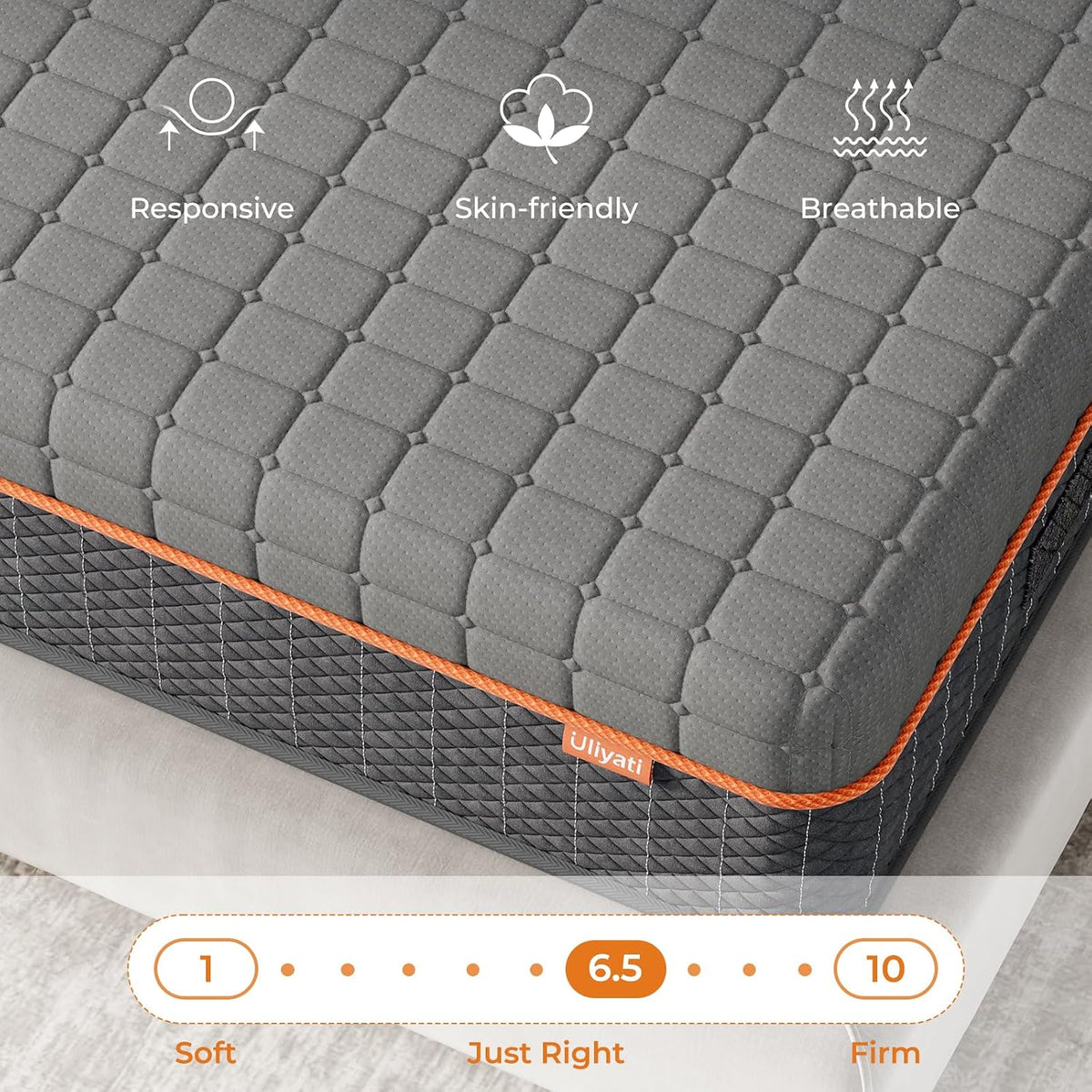 Shano Uliyati Gel Memory Foam Mattress | 4-Layer Foam | Medium | CertiPUR-US & OEKO-TEX Certified