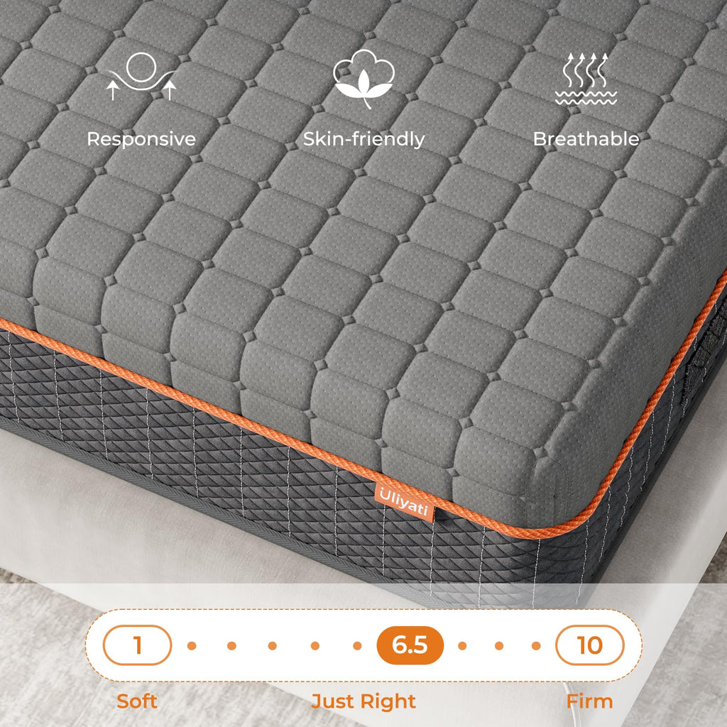Shano Uliyati Gel Memory Foam Mattress | 4-Layer Foam | Medium | CertiPUR-US & OEKO-TEX Certified