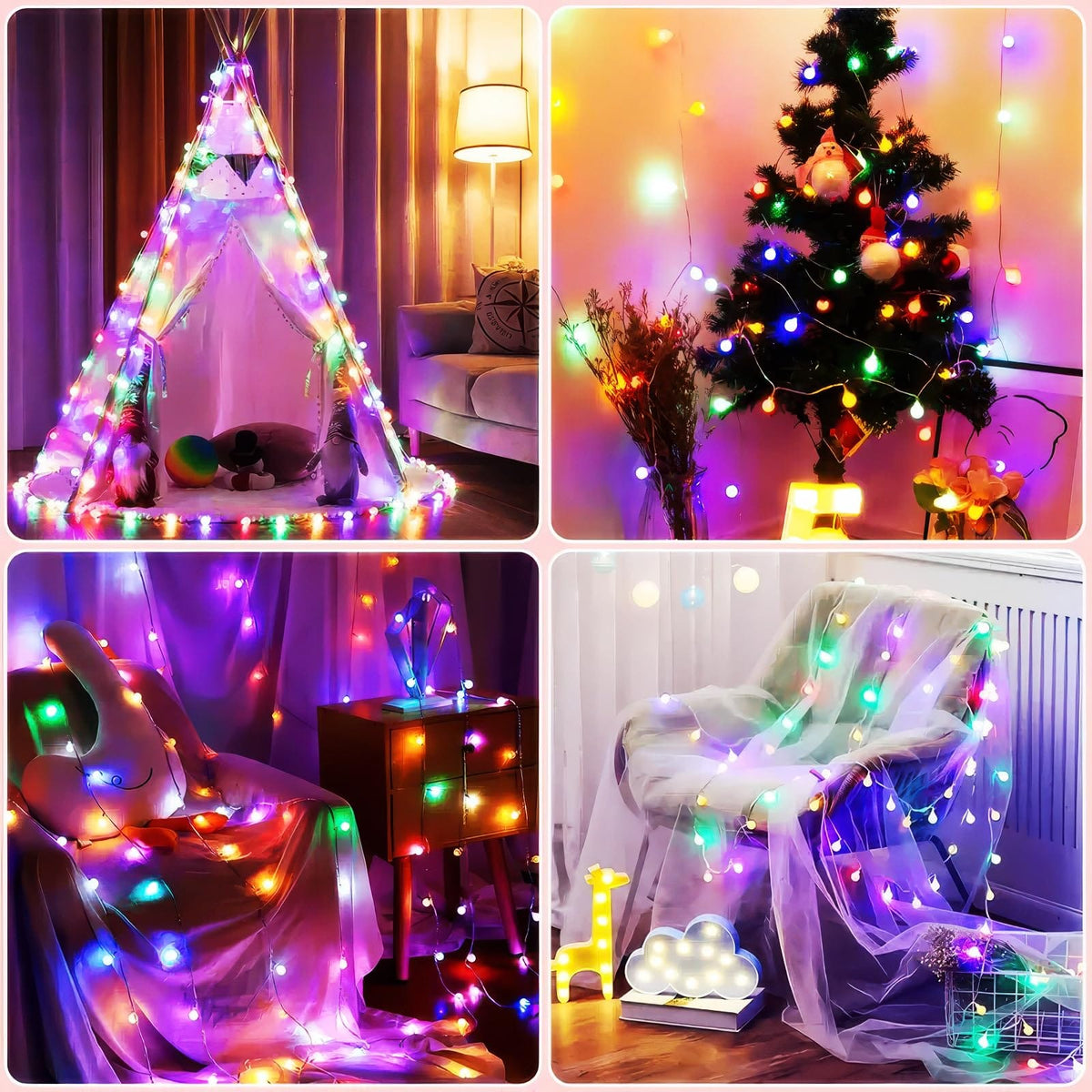 Fairy Lights, 20ft 40 LED Battery Powered String Lights, 2 Lighting Modes, Decoractive for Indoor Outdoor, Bedroom, Wedding, Party,Birthday, Valentine, Christmas Tree Decoration (Snowflack)