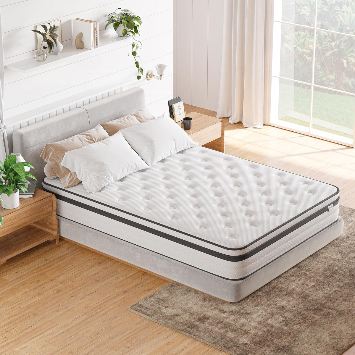 Luxury Hybrid Mattress  | 7-Zone Pocket Spring & Memory Foam | Medium Firm