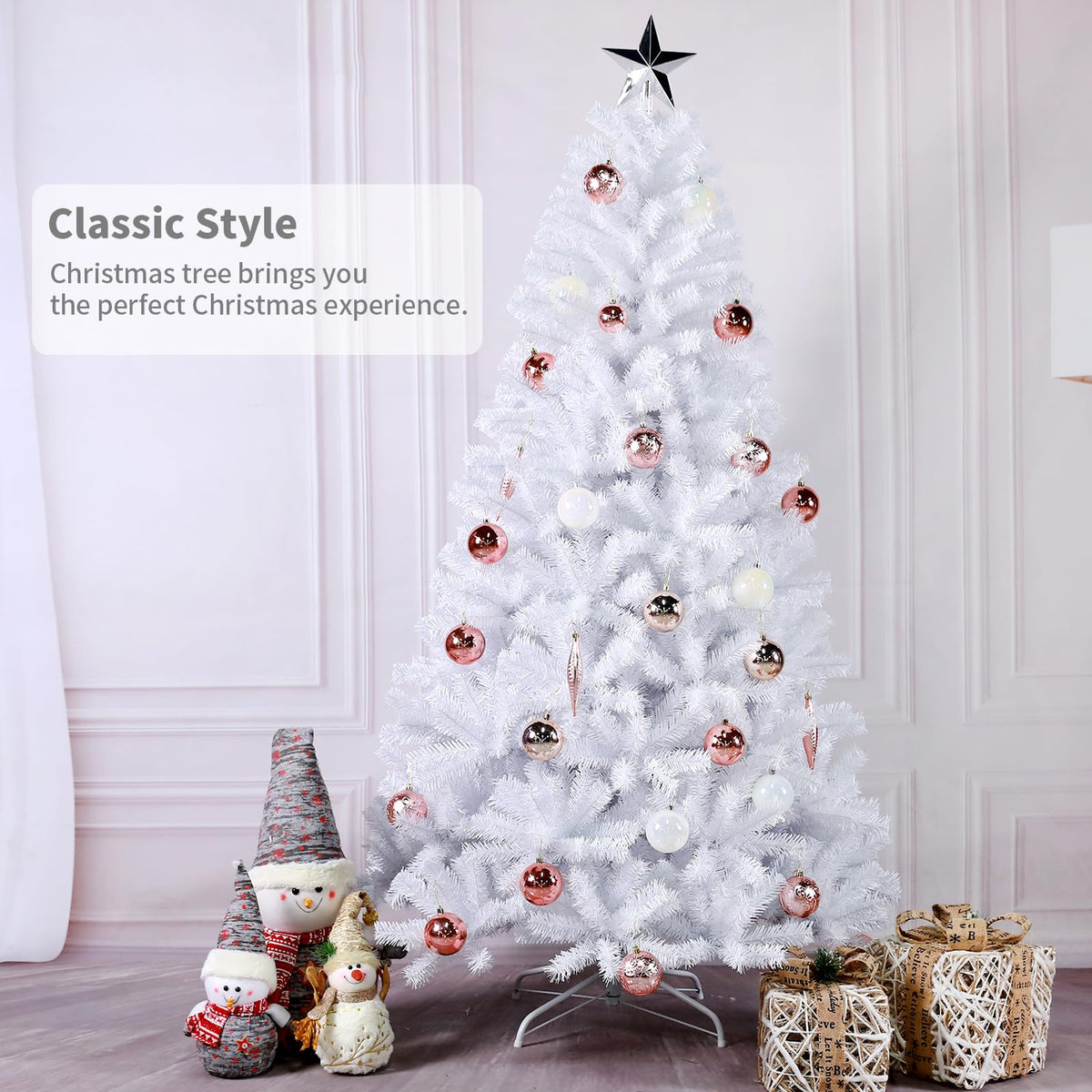 Shano Premium Christmas Tree 1432 Branch Tips Green Xmas Trees Bushy Artificial Christmas Tree Pine Tree with Metal Stand Easy to Assemble Realistic Spruce Branches Christmas Tree for Indoor and Outdoor