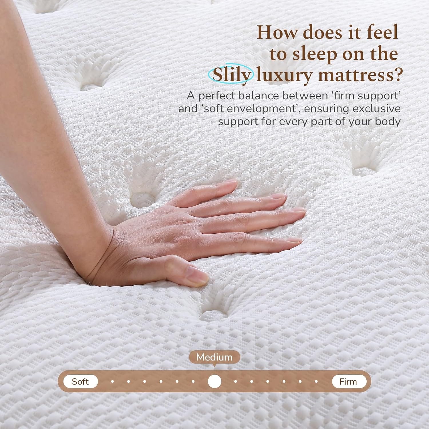 Hybrid Pocket Spring Mattress with Cooling Foam | 7-Zone Orthopaedic | Medium Firm | Single to Super King