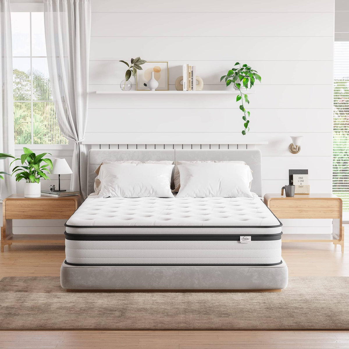 Luxury Hybrid Mattress  | 7-Zone Pocket Spring & Memory Foam | Medium Firm