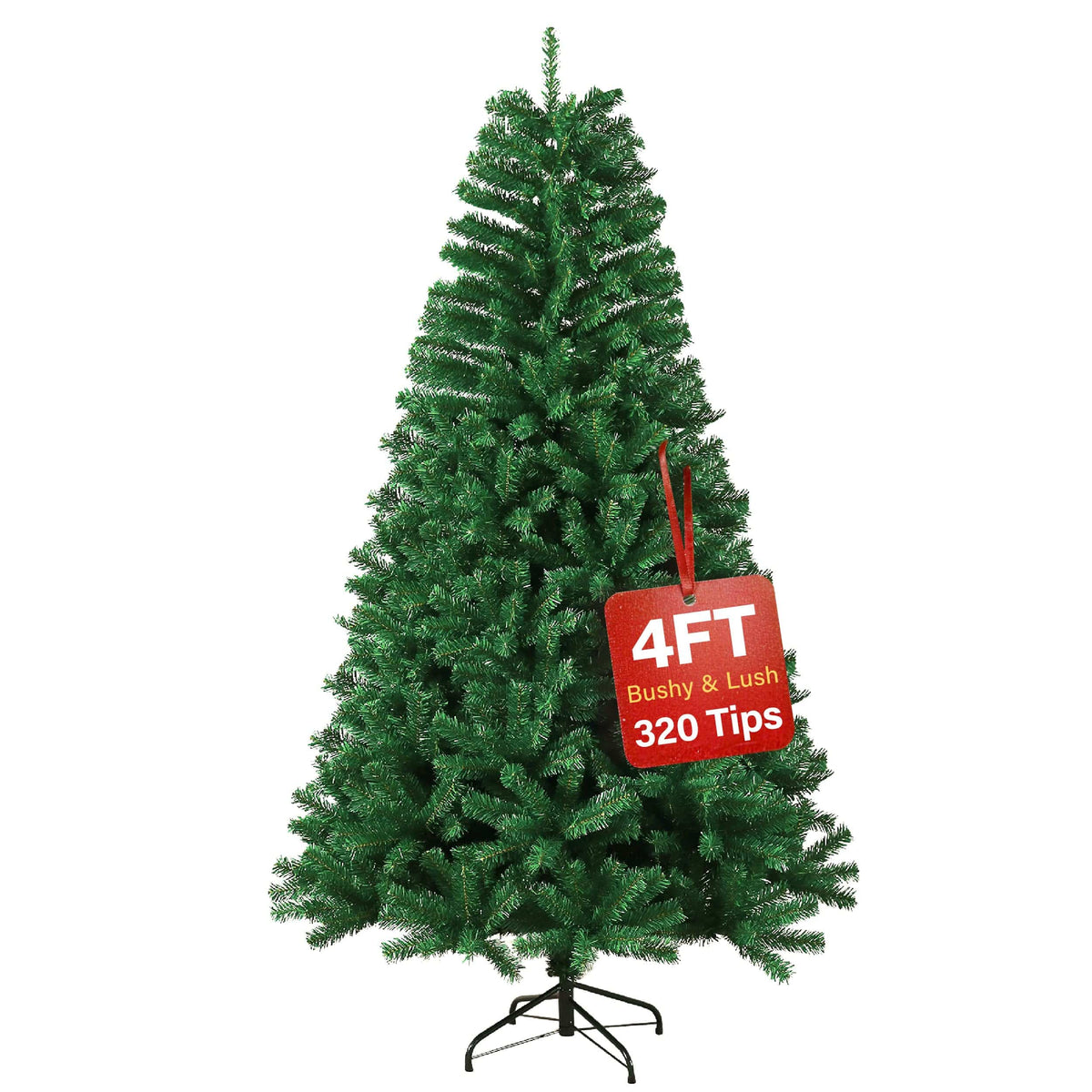 Shano Premium Christmas Tree 1432 Branch Tips Green Xmas Trees Bushy Artificial Christmas Tree Pine Tree with Metal Stand Easy to Assemble Realistic Spruce Branches Christmas Tree for Indoor and Outdoor