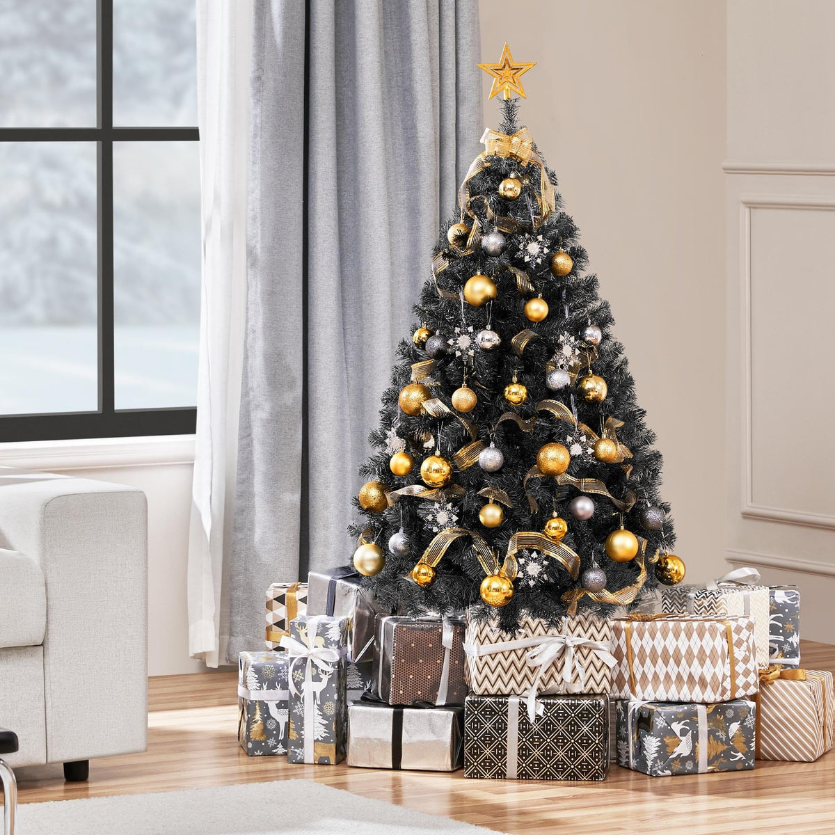 Shano Artificial Christmas Tree Bushy , Foldable Stand